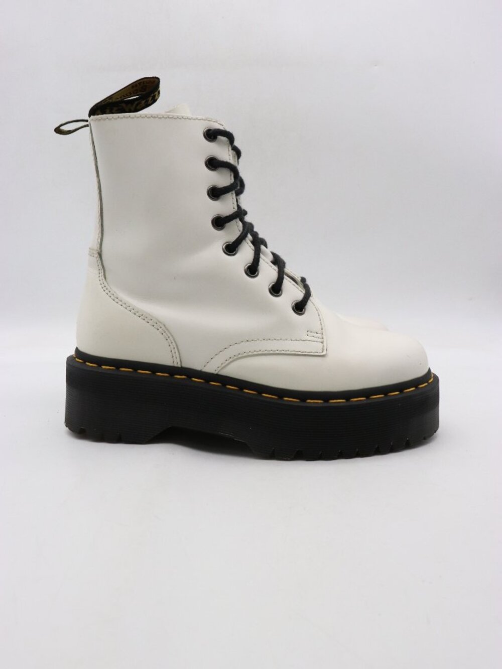 Doc Dr. Martens Jadon Women's Size 6 Platform 8-Eye Boots White Leather